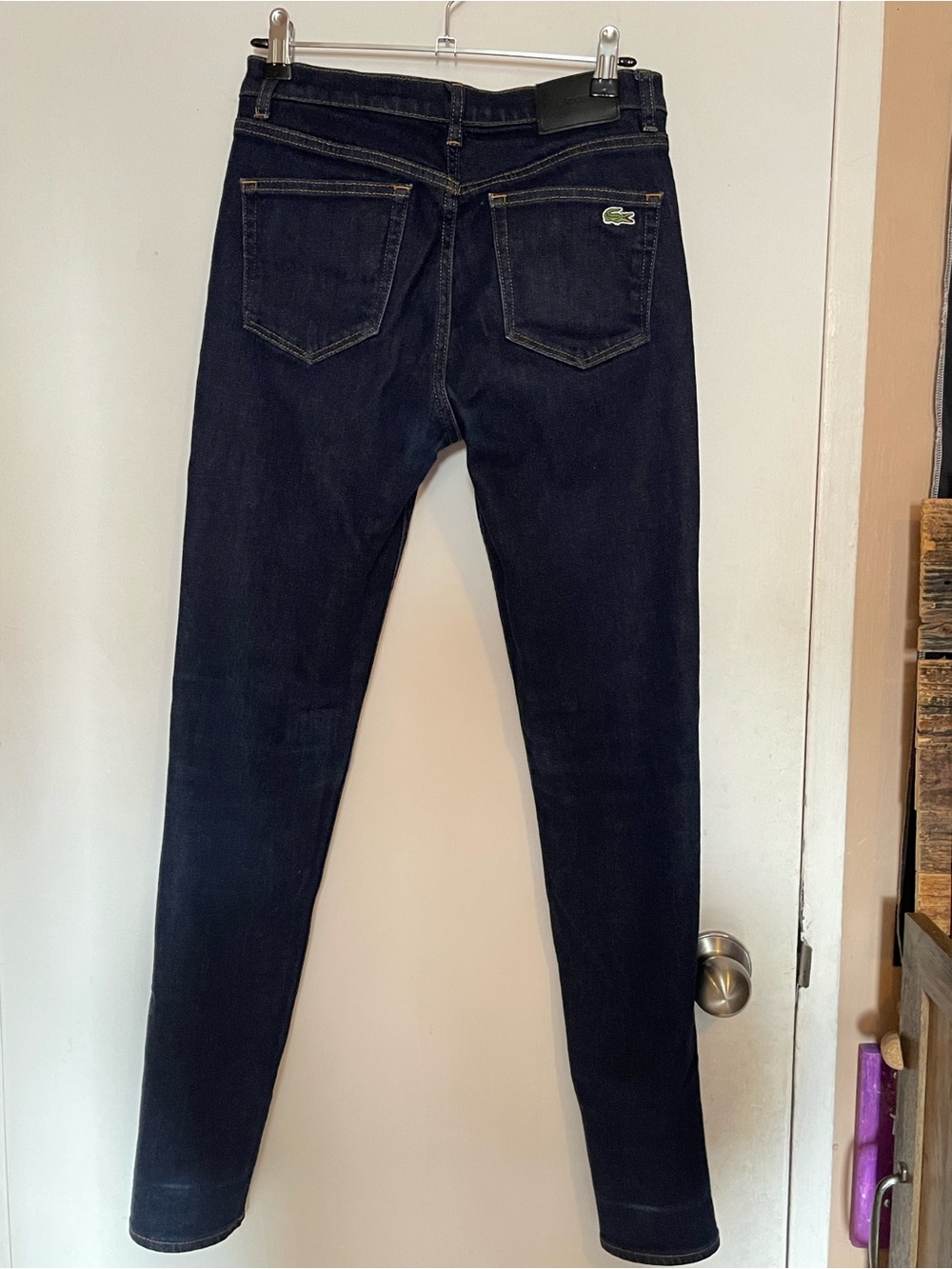 Lacoste Women's Dark Blue Slim Fit Jeans- Sz 26 - Picture 3 of 9